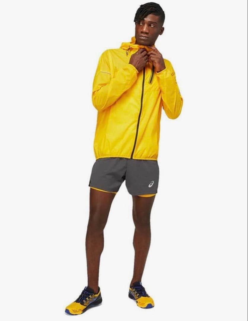 Asics FUJITRAILウインドブレーカー イエロー/サンフラワー