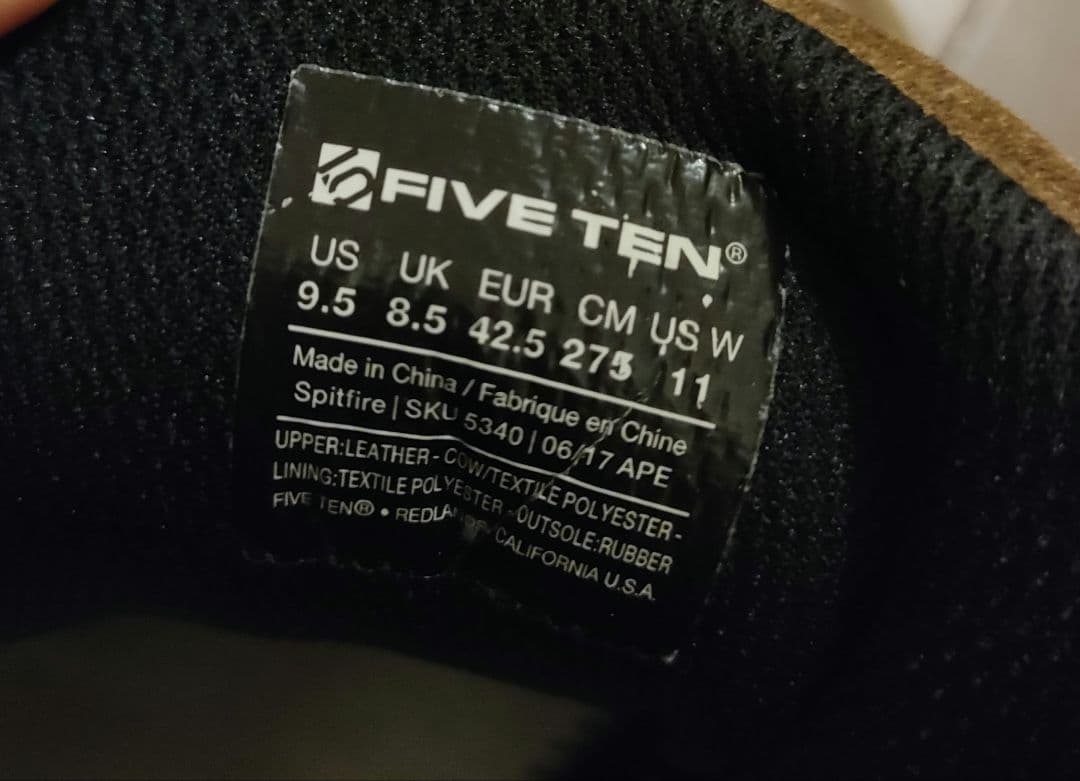 ウェア fiveten spitfire 27.5cm