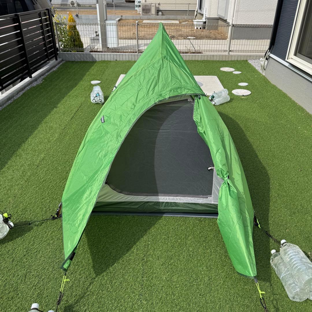 美品 Naturehike Cloud UP 2X グリーン フットプリント付