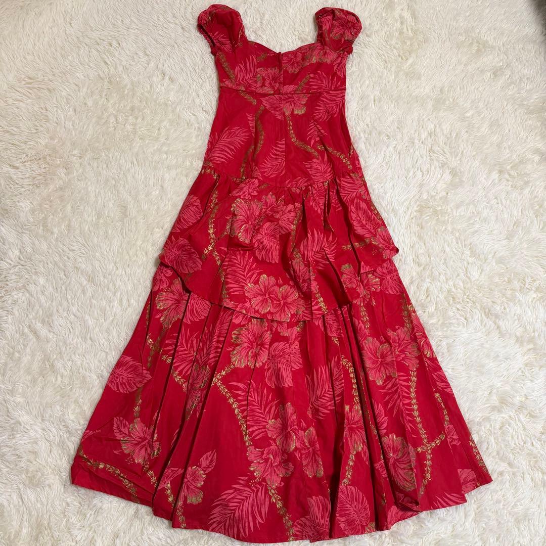 【美品】Princess Kaiulani ドレス ハワイ製 フラダンス衣装