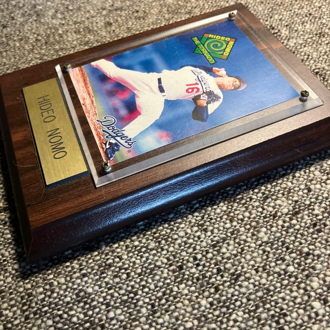 野茂英雄のたてケース付きカード　スポーツ選手　野球グッズ