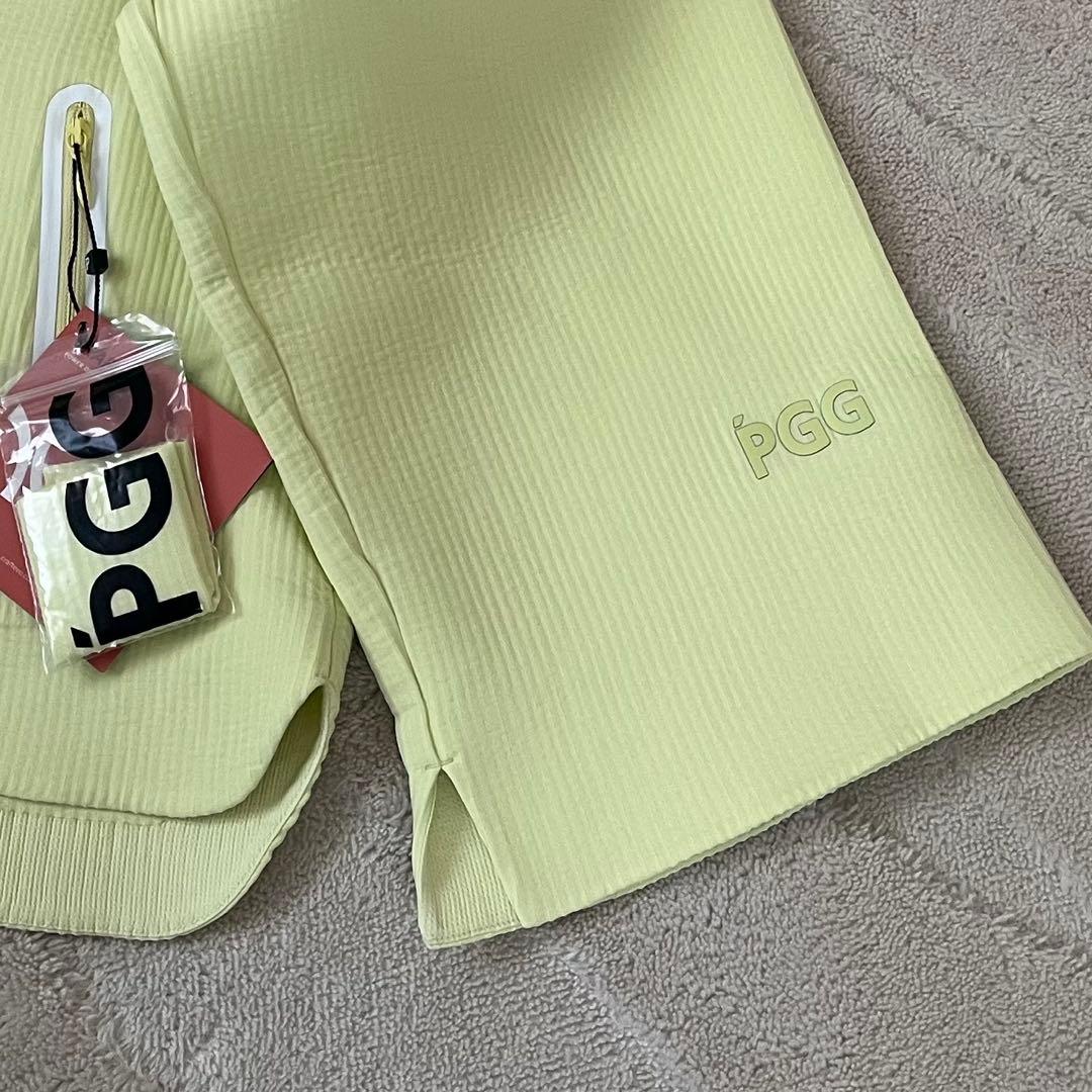 新品★79,200円 ライム淡黄M PGG パーリーゲイツ 春ゴルフセットアップ