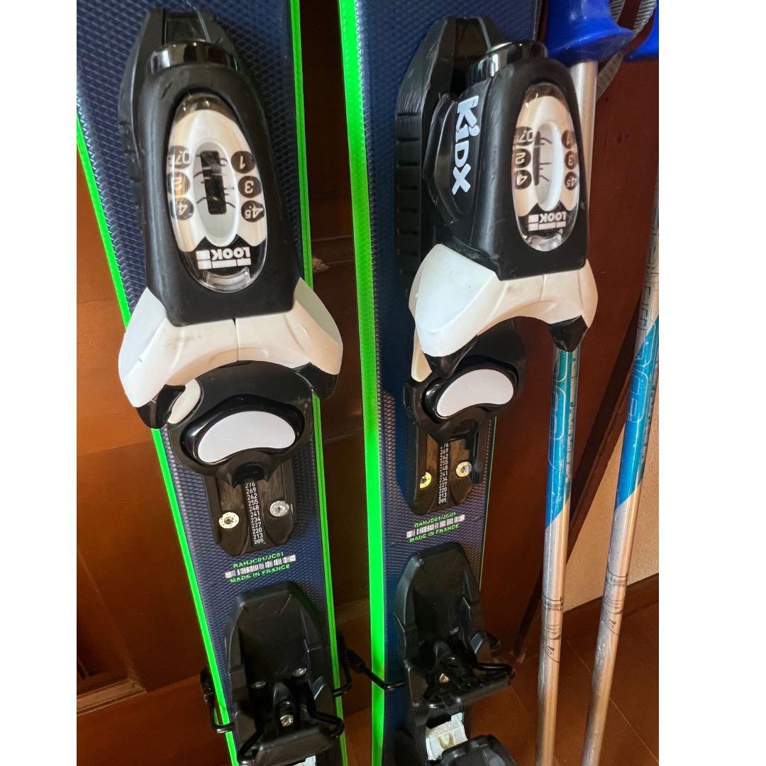 【収納袋付き】ロシニョール キッズ スキーセット板116cm/ブーツ21cm