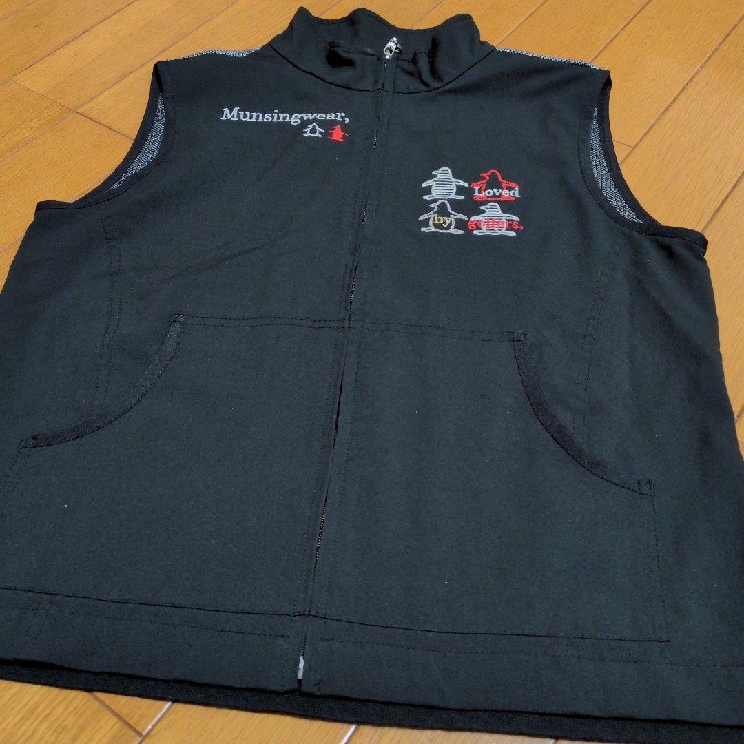 美品　マンシングウェアフルジップベスト　レディースM