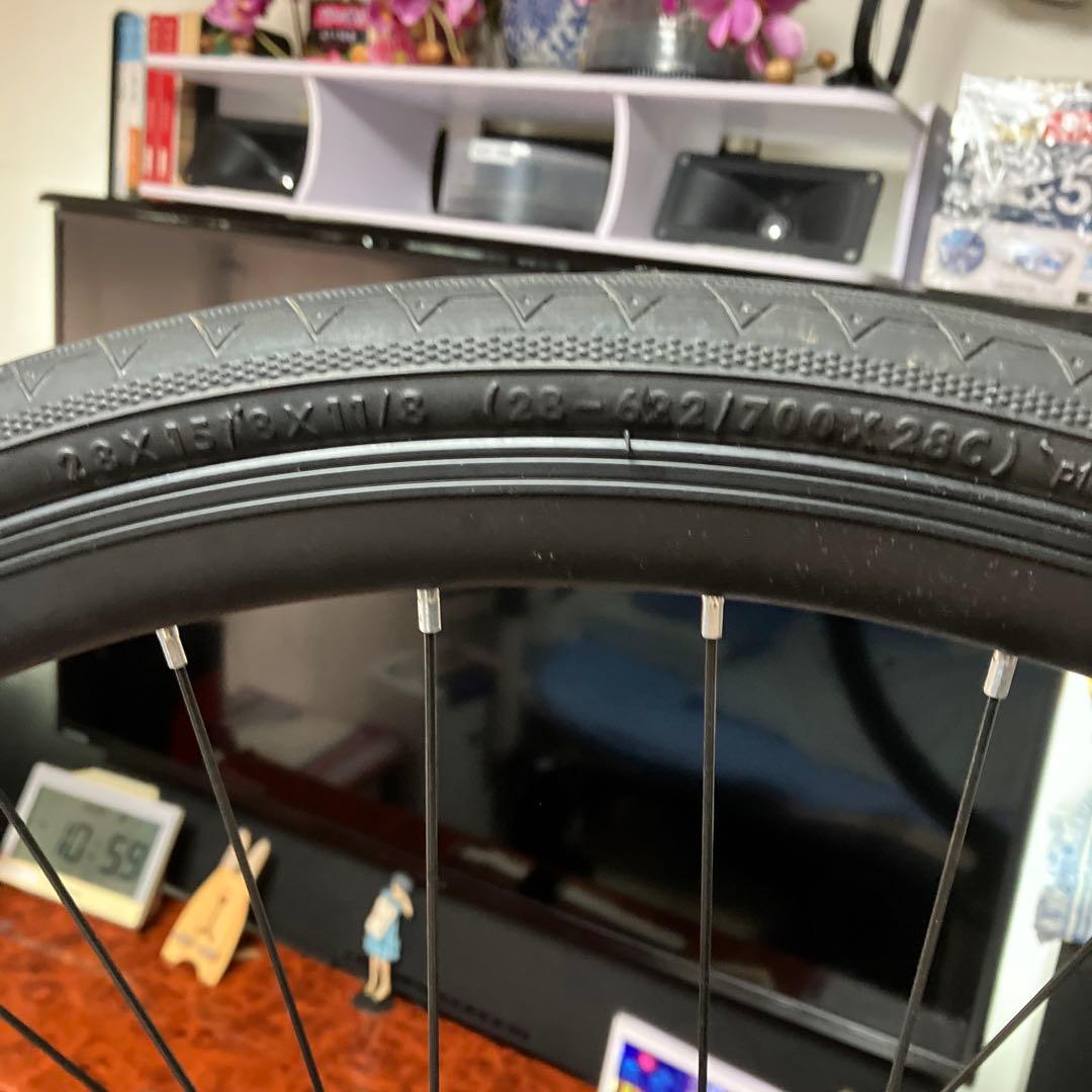 自転車用前後ホイールセット、160mmローター付き