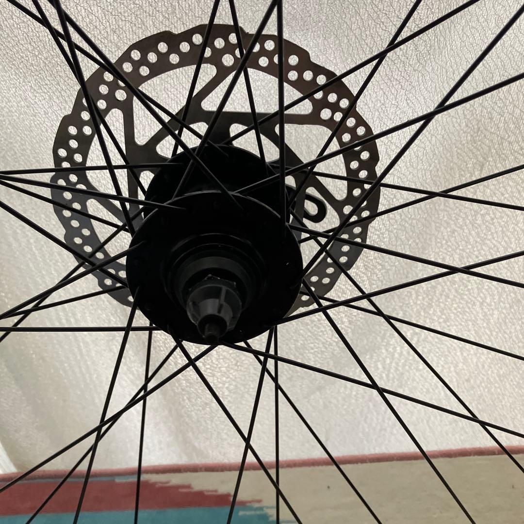 自転車用前後ホイールセット、160mmローター付き