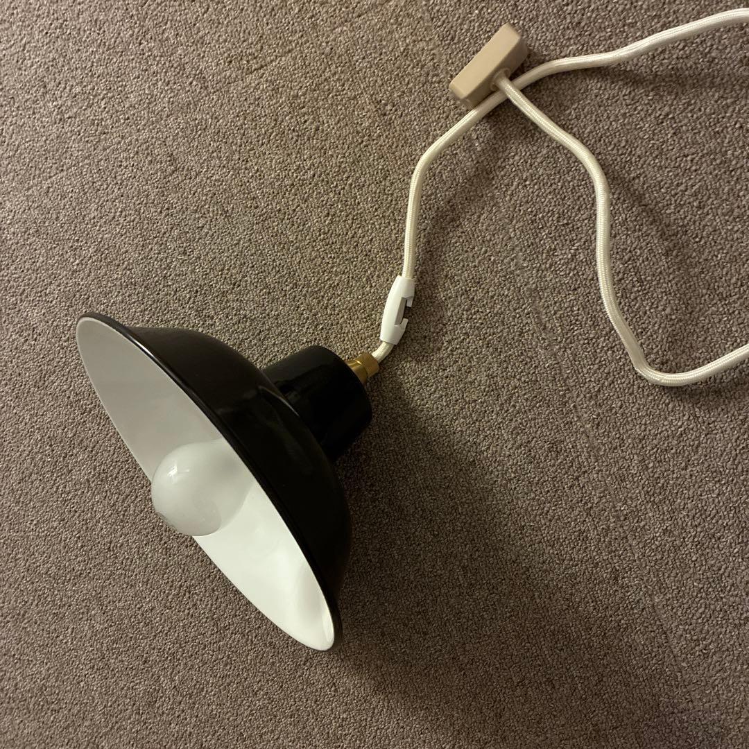 シーリングライト・天井照明 IDEE PORCELAIN ENAMELED IRON LAMP Black