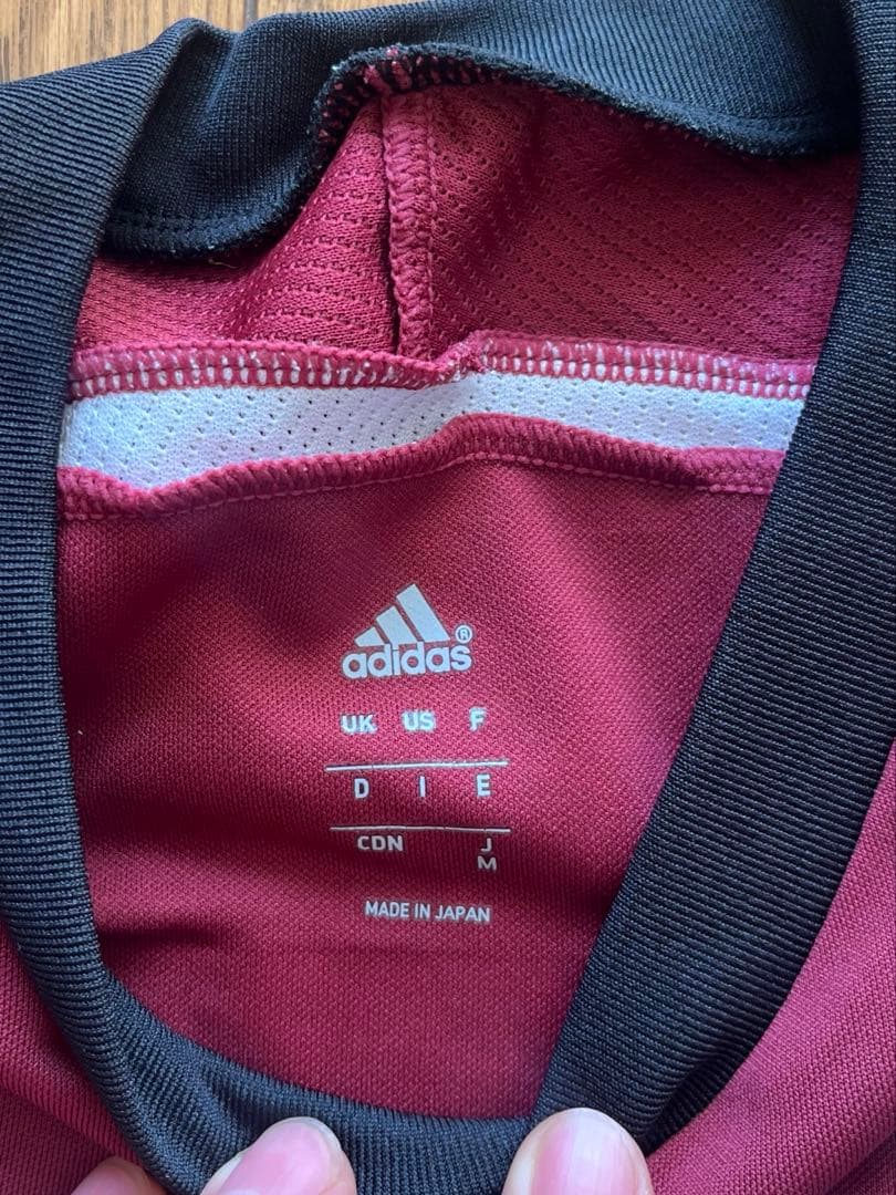 早稲田大学　体育会サッカー部　ユニフォーム　adidas Mサイズ