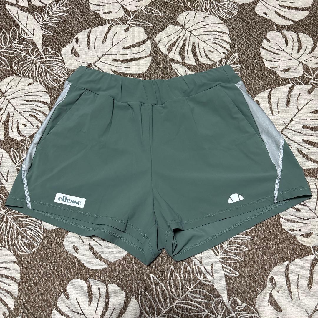 ellesse(エレッセ)テニスシャツ/パンツセット　オリーブグリーン　L