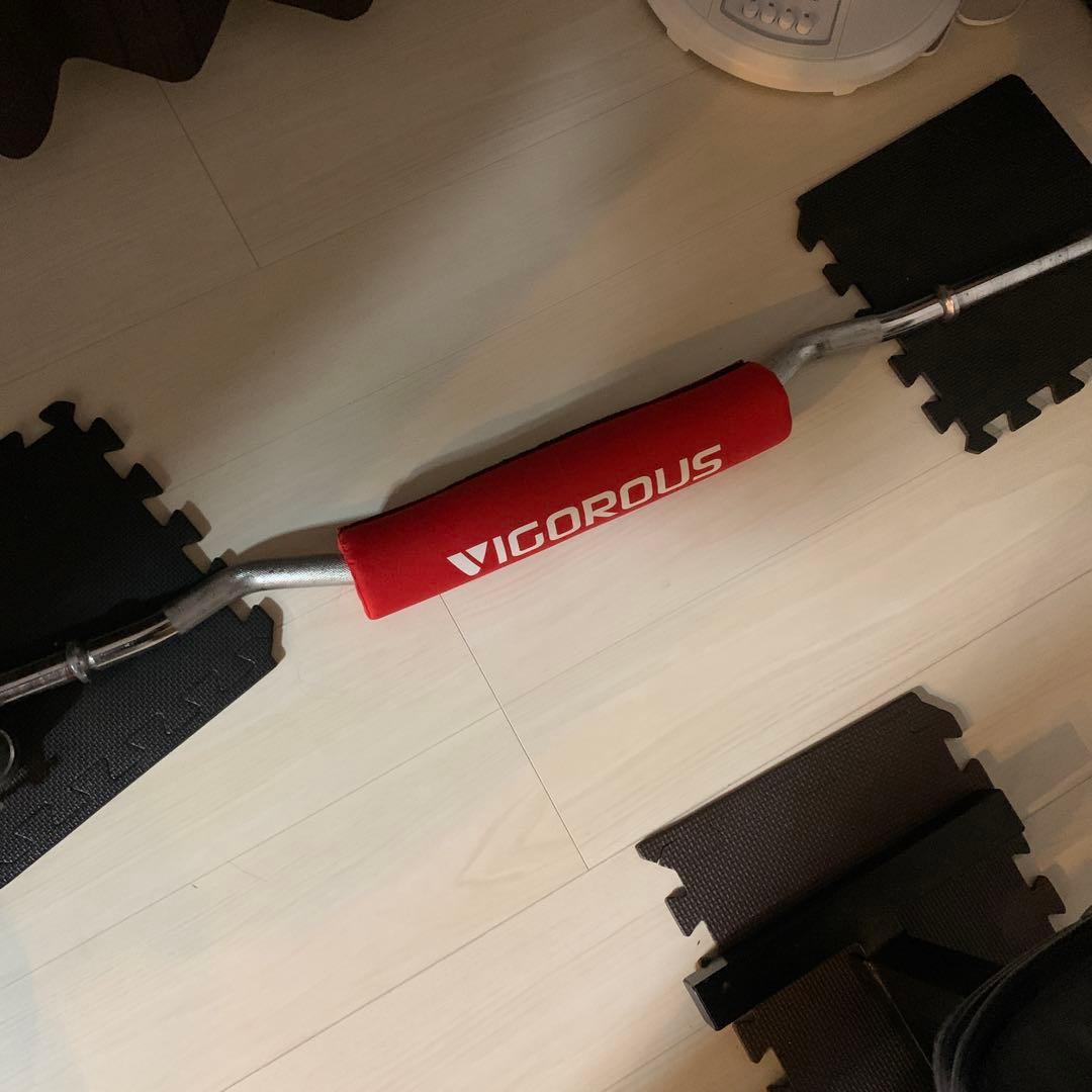 ベンチプレス　Wシャフト　可変式ダンベル　107.5kセット
