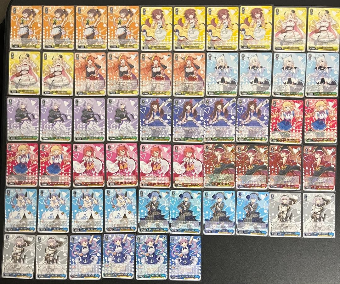 ヴァイスシュヴァルツ　ホロライブ vol.1・2 RR以下全種類4コン