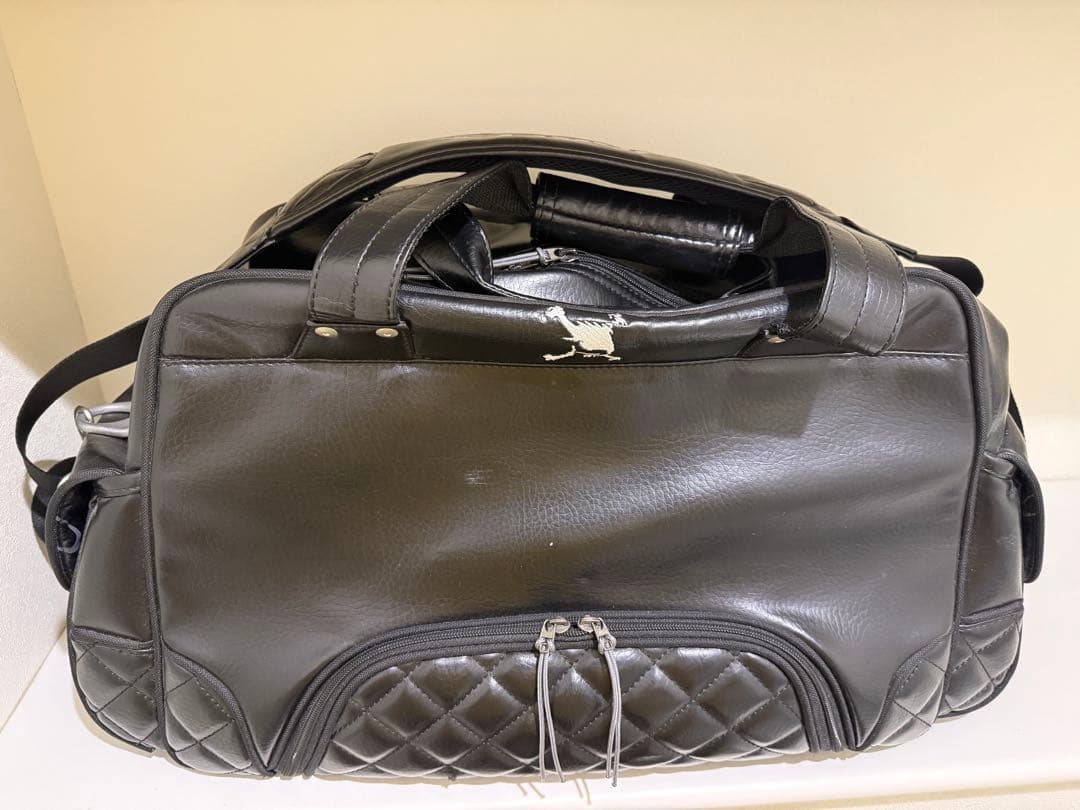 OAKLEY オークリー フェイクレザー ボストンバッグ 黒