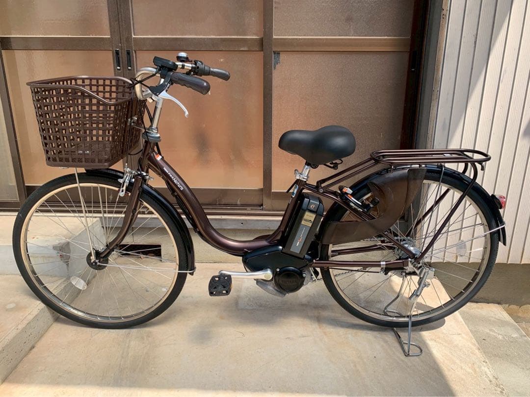 電動自転車　№6692 ヤマハ　パス　ナチュラ　26インチ ブラウン