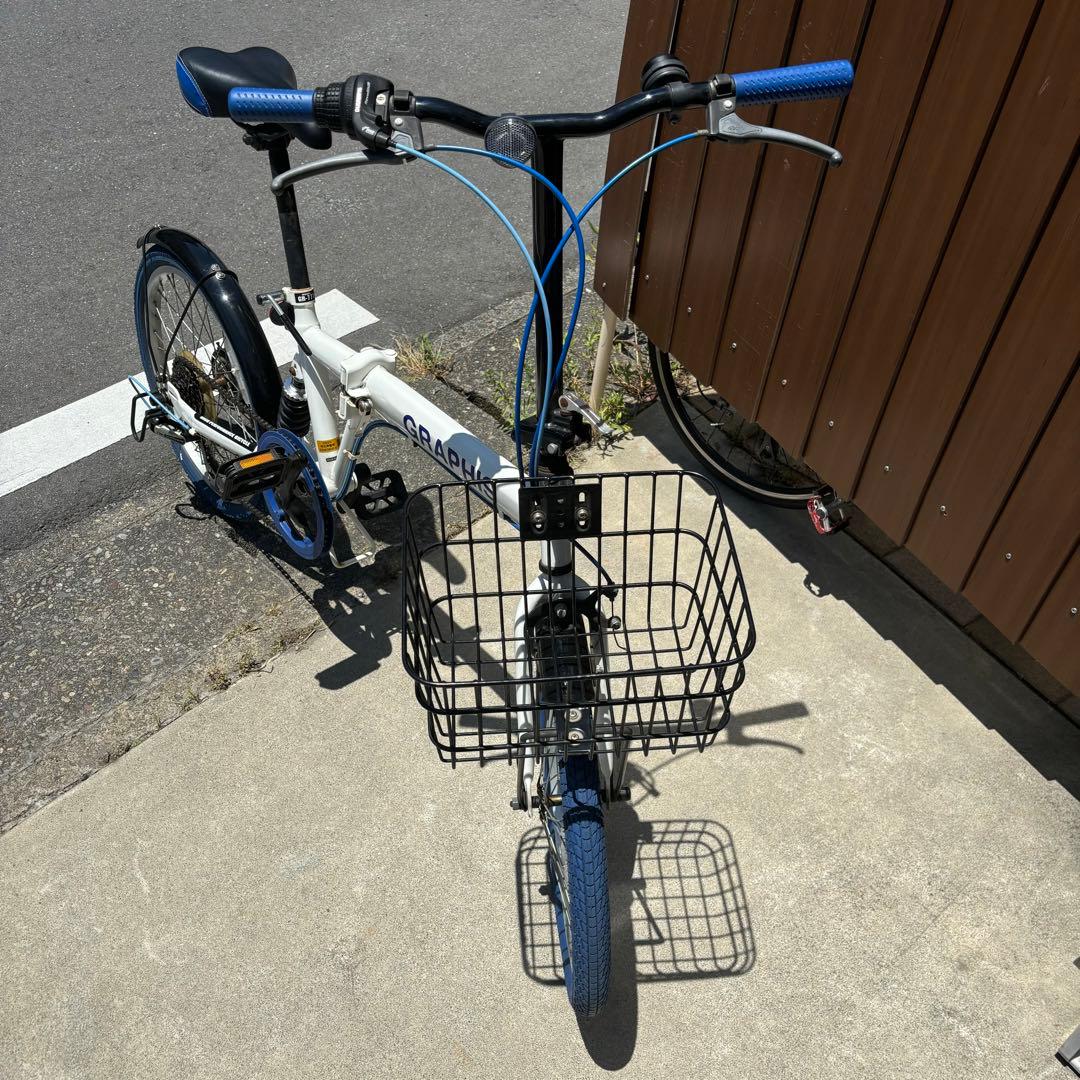 【引き取り限定】GRAPHIS 折りたたみ自転車　6段変速
