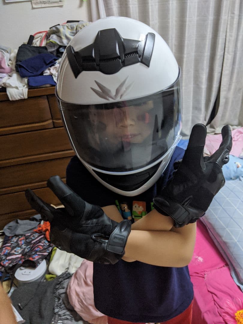 バイクヘルメット手袋つき