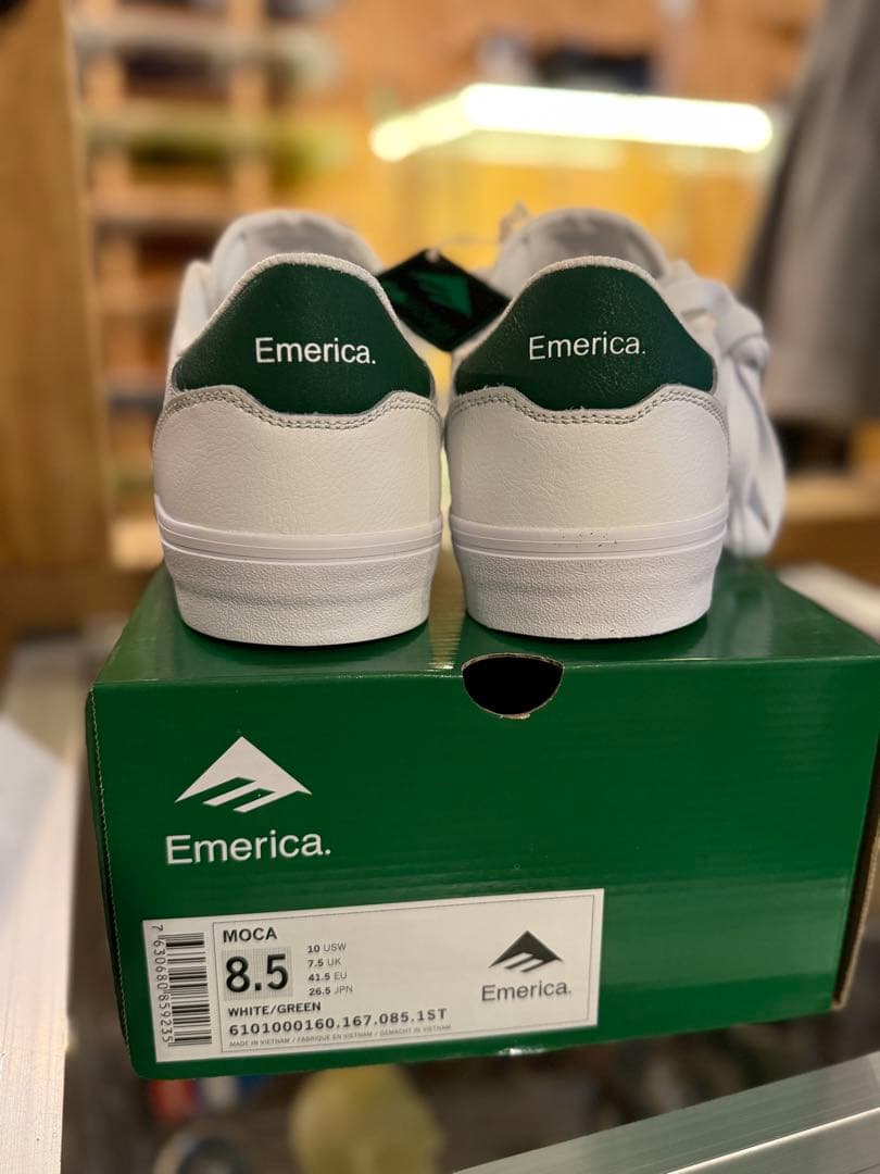 スケボー Emerica MOCA ホワイト/グリーン 26.5cm