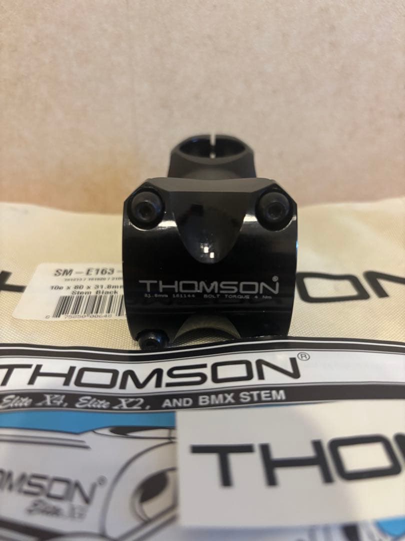THOMSON Elite X4 ステム 80mm 10° ブラック
