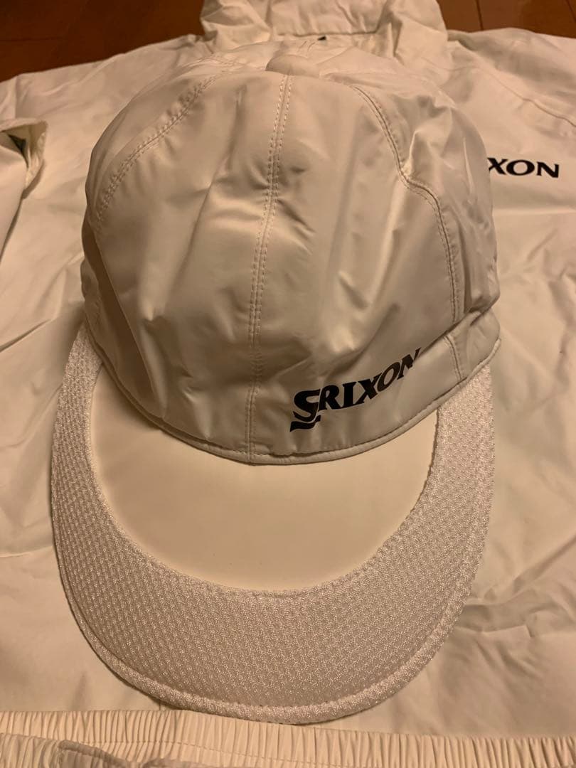 SRIXONレインウェア3点セットサイズM (収納袋付き) ホワイト