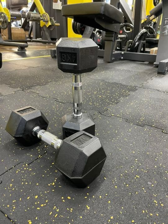 ラバーヘックス  ダンベル　4kg 8kg 各２個
