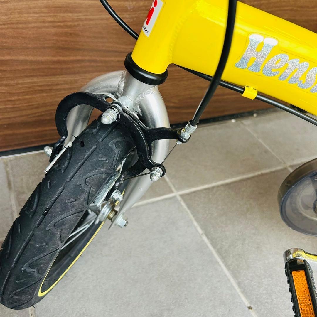 【送料込み】中古へんしんバイク イエロー 12インチ