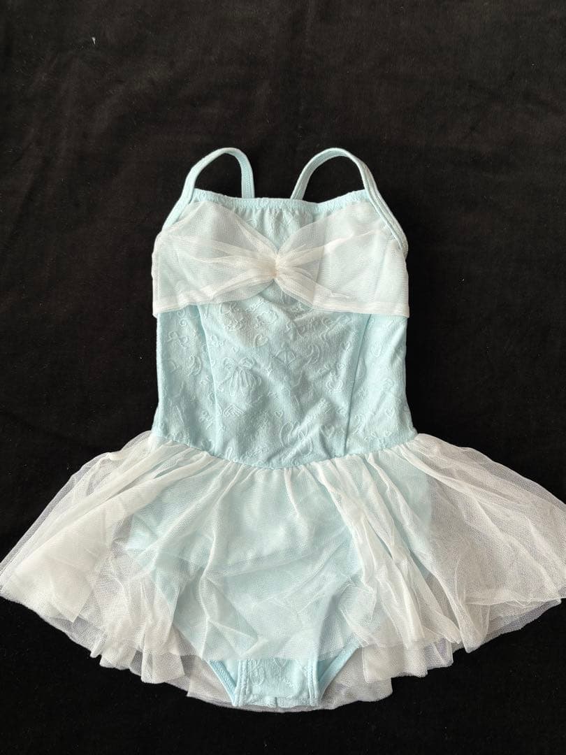 あっこさん専用★ドレスの様なチュールスカート付レオタード水色130K