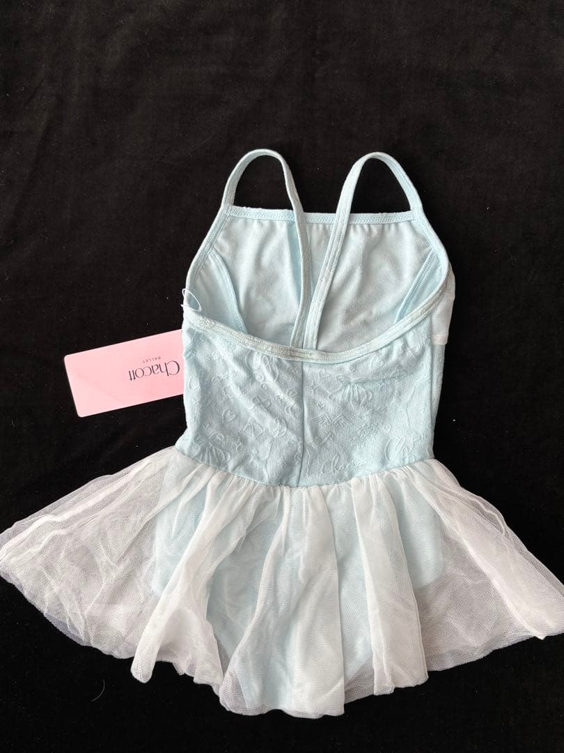 あっこさん専用★ドレスの様なチュールスカート付レオタード水色130K