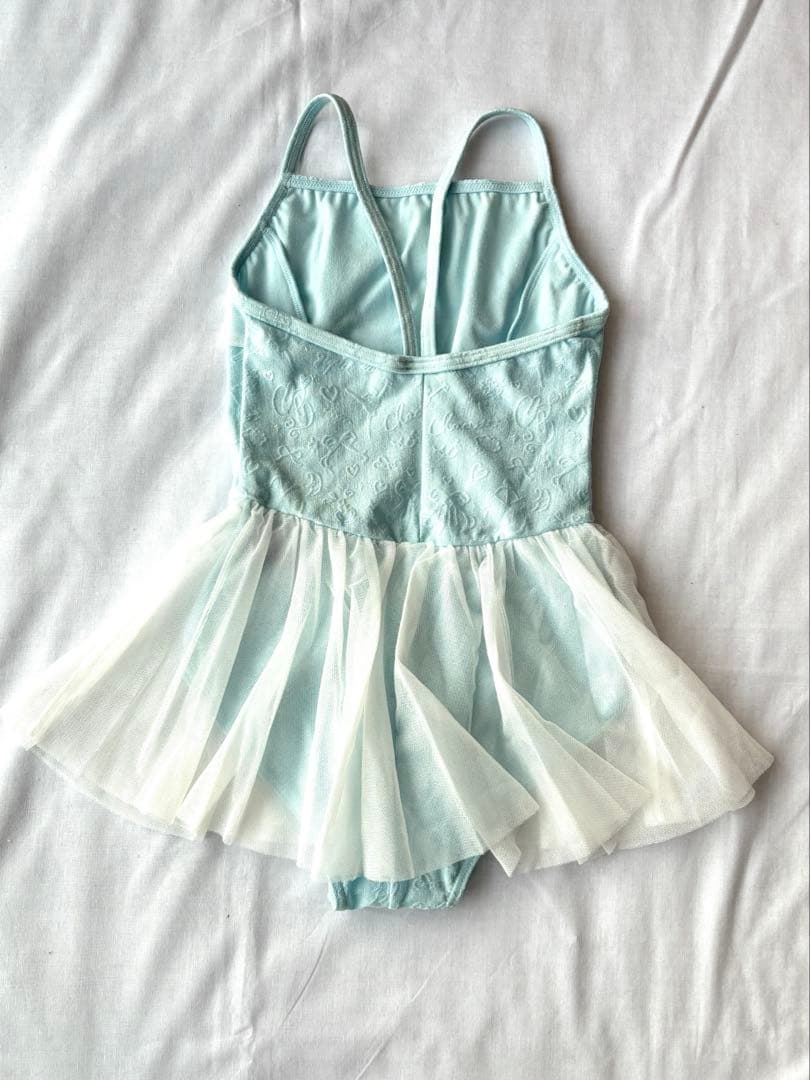 あっこさん専用★ドレスの様なチュールスカート付レオタード水色130K