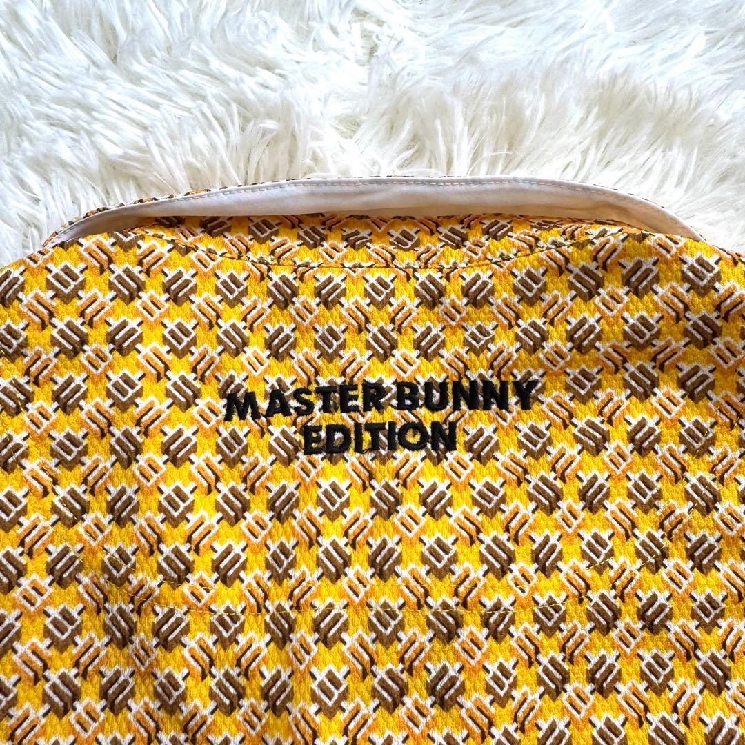 【極美品】マスターバニーエディション　ロゴ刺繍　半袖　ポロシャツ　XL イエロー