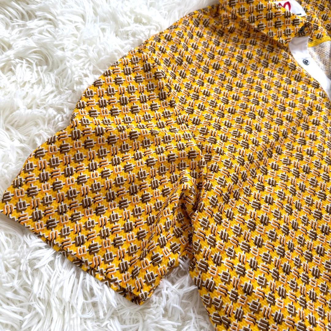 【極美品】マスターバニーエディション　ロゴ刺繍　半袖　ポロシャツ　XL イエロー