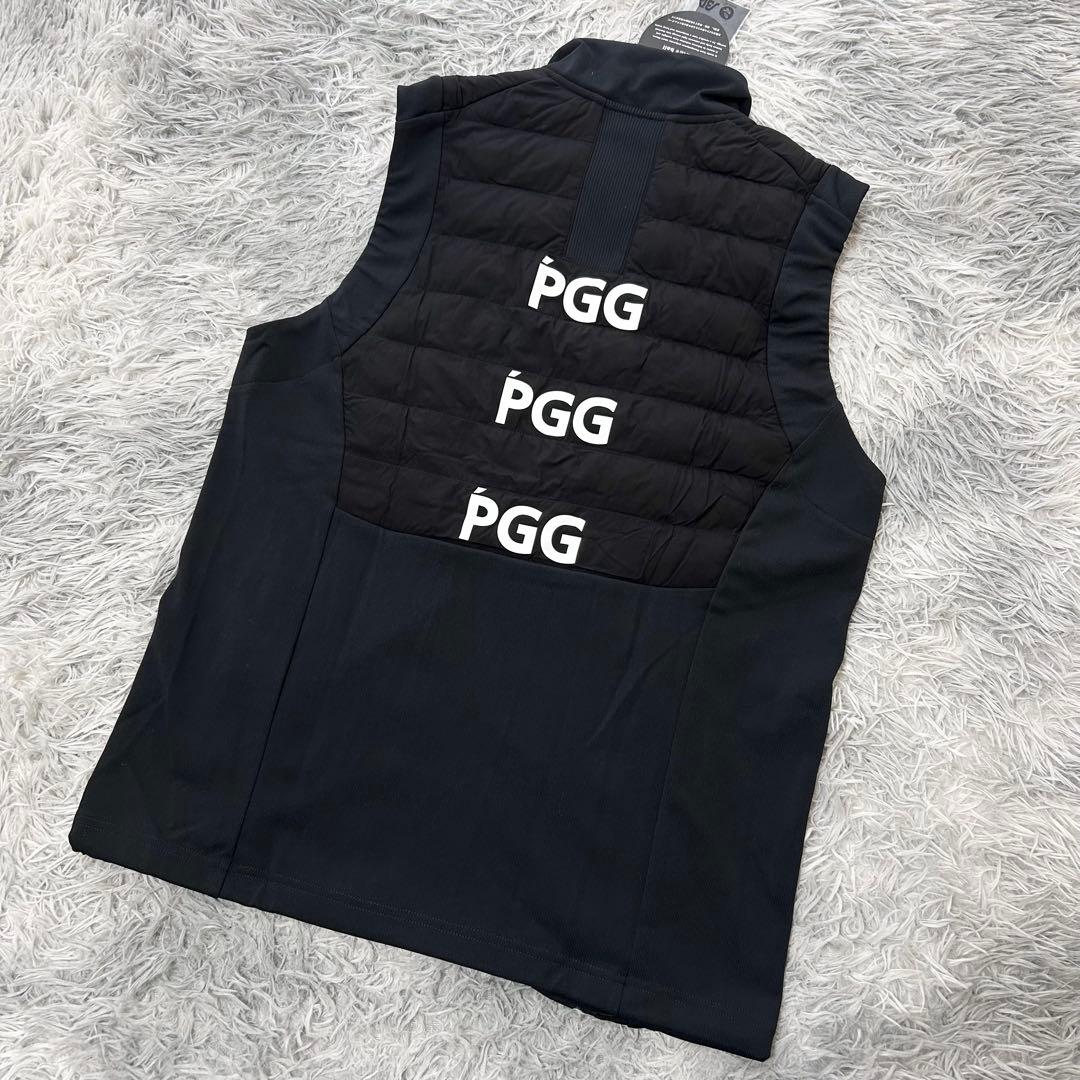 新品　PGG パーリーゲイツ　ベスト　中綿　ネイビー　フルジップ　サイズ5
