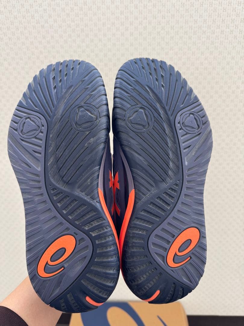 asics GEL-RESOLUTION X 25.5 2Eネイビー/オレンジ