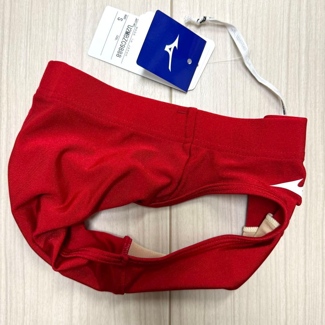 ミズノ　女子陸上レーシングショーツ　Sサイズ　ローライズタイプ　レッド単色　新品