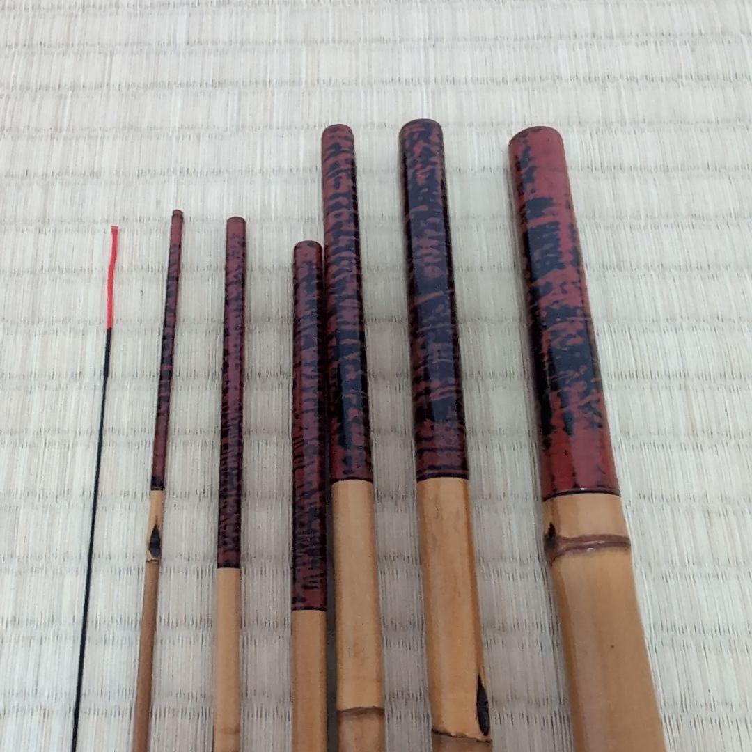 小継竹小物竿　タナゴ竿　銘　竿福　7本継　前長9尺　小ブナやタナゴ釣り用