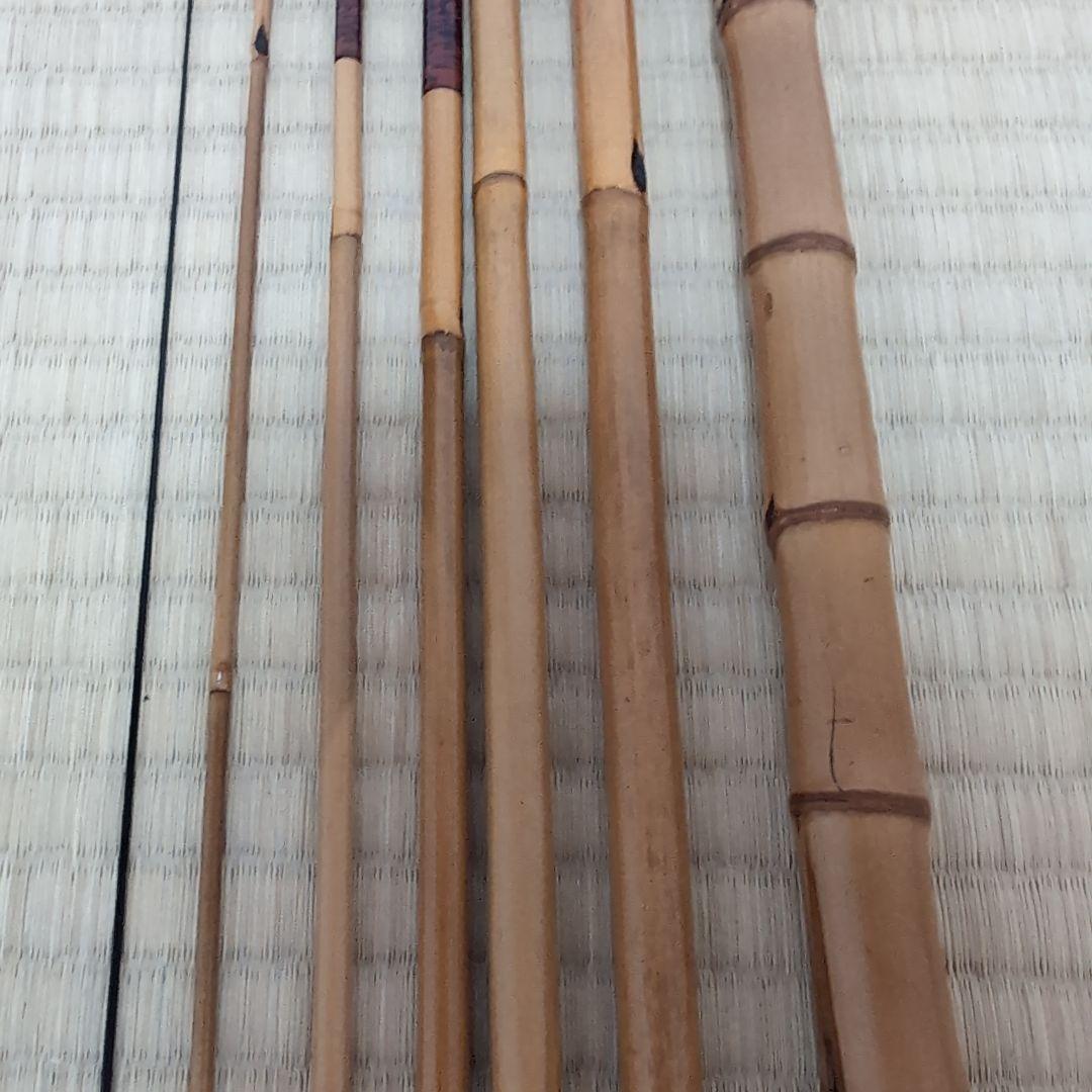 小継竹小物竿　タナゴ竿　銘　竿福　7本継　前長9尺　小ブナやタナゴ釣り用