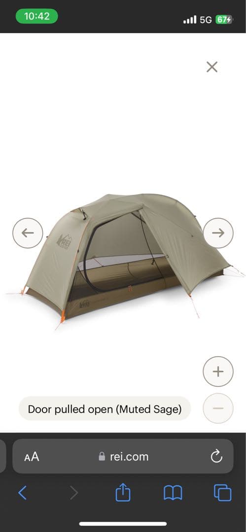 REI Quarter Dome SL 1 Tent テント　軽量　ソロ　UL