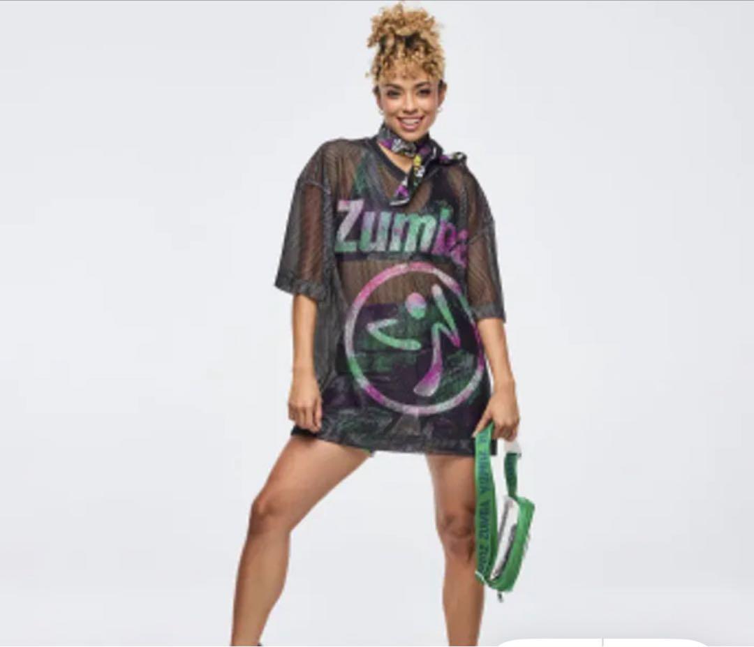 Zumba メッシュオーバーサイズTシャツ
