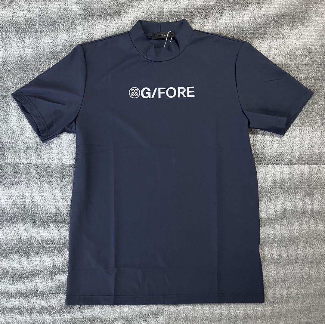 G/FORE ジーフォア XLサイズ モックネックT-シャツ ネイビー