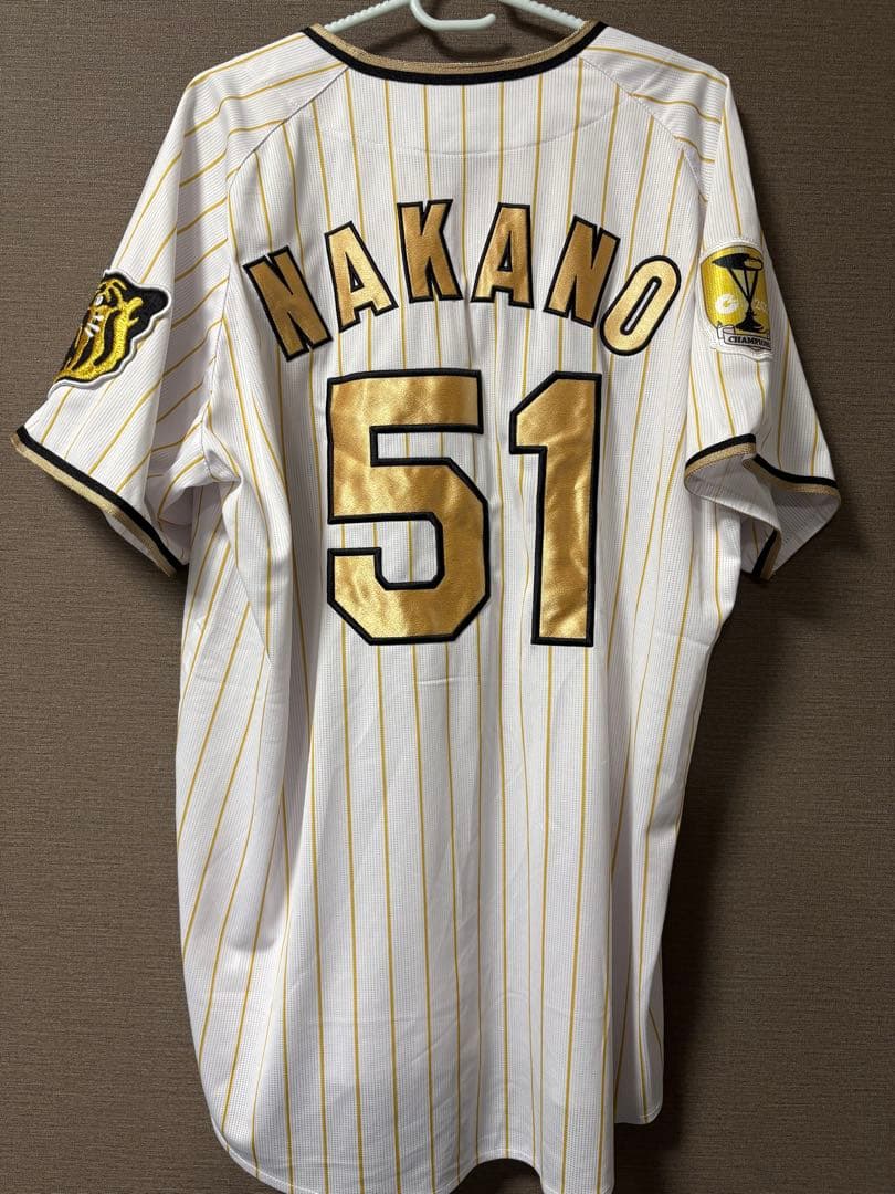 阪神タイガース 中野拓夢 チャンピオン　レプリカユニフォーム Oサイズ 2023