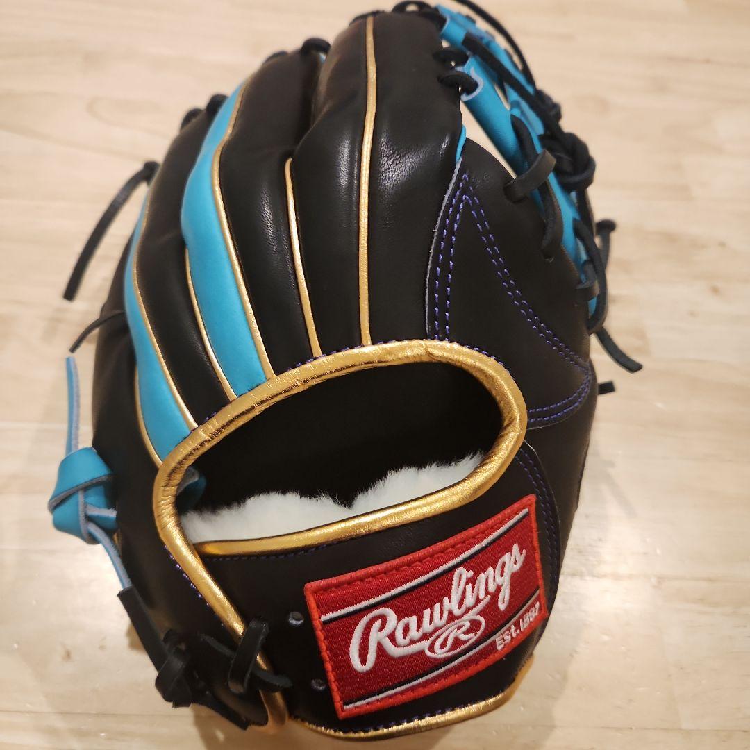 Rawlings オーダー 軟式グローブ 黒/青