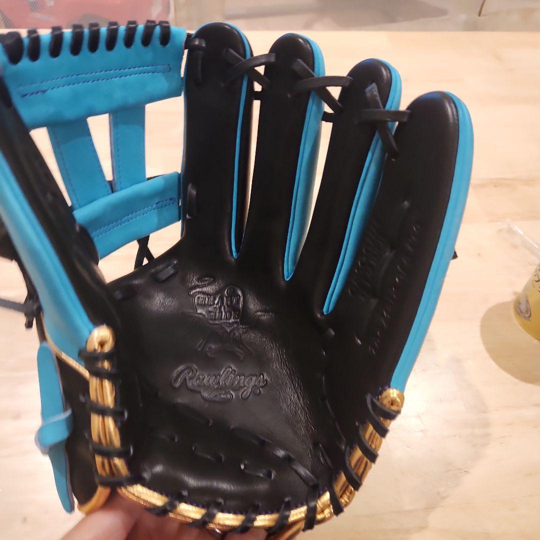 Rawlings オーダー 軟式グローブ 黒/青