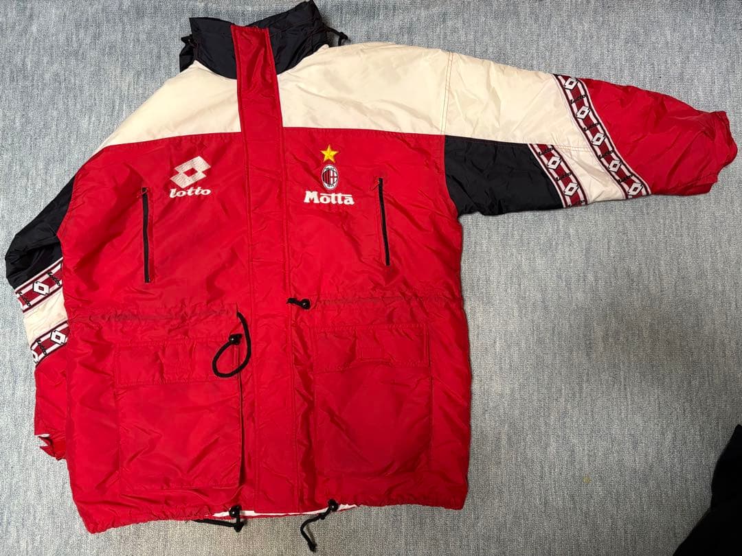 ウェア 90s LOTTO \" AC MILAN \" BENCH COAT