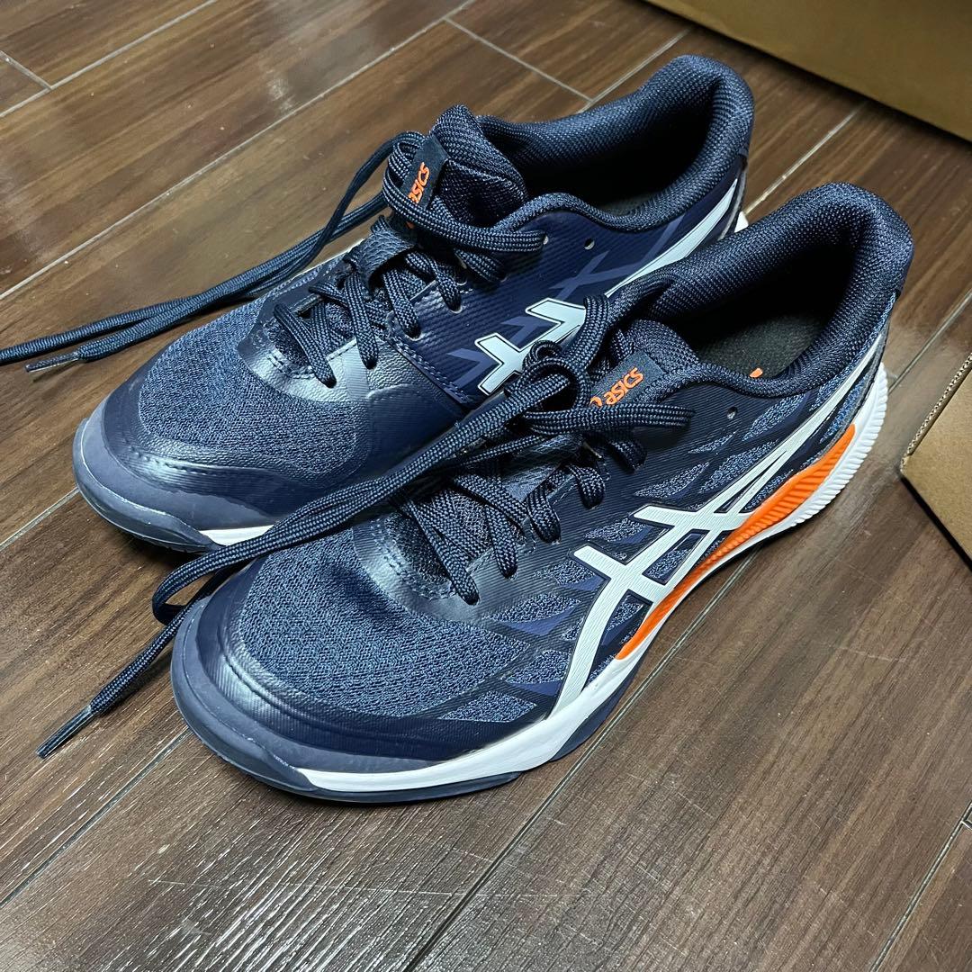ASICS バレーボールシューズ ネイビー/オレンジ