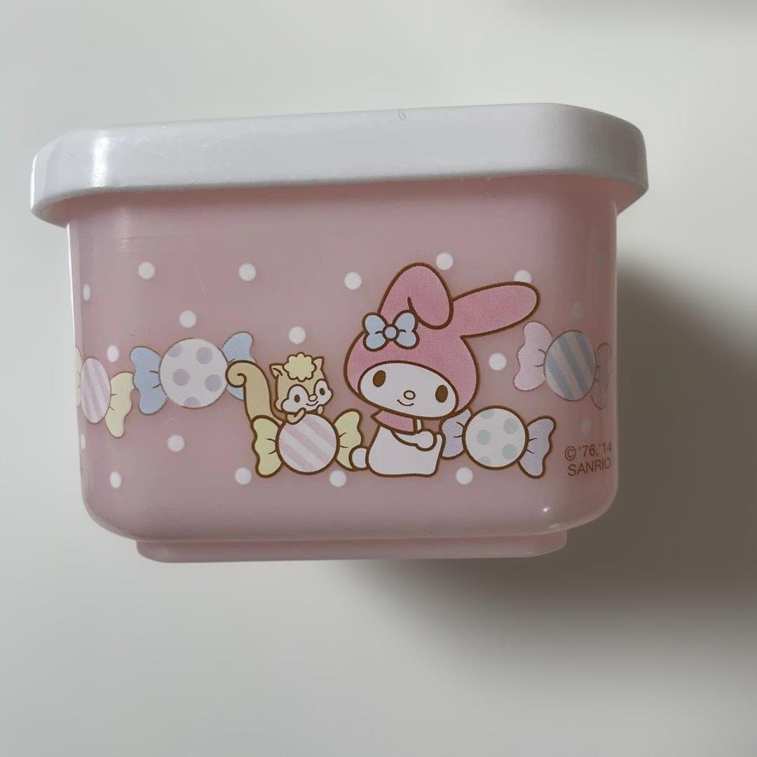 お値下げ中☺️マイメロディ プラスチック容器 2個セット　レア　レトロ　2014