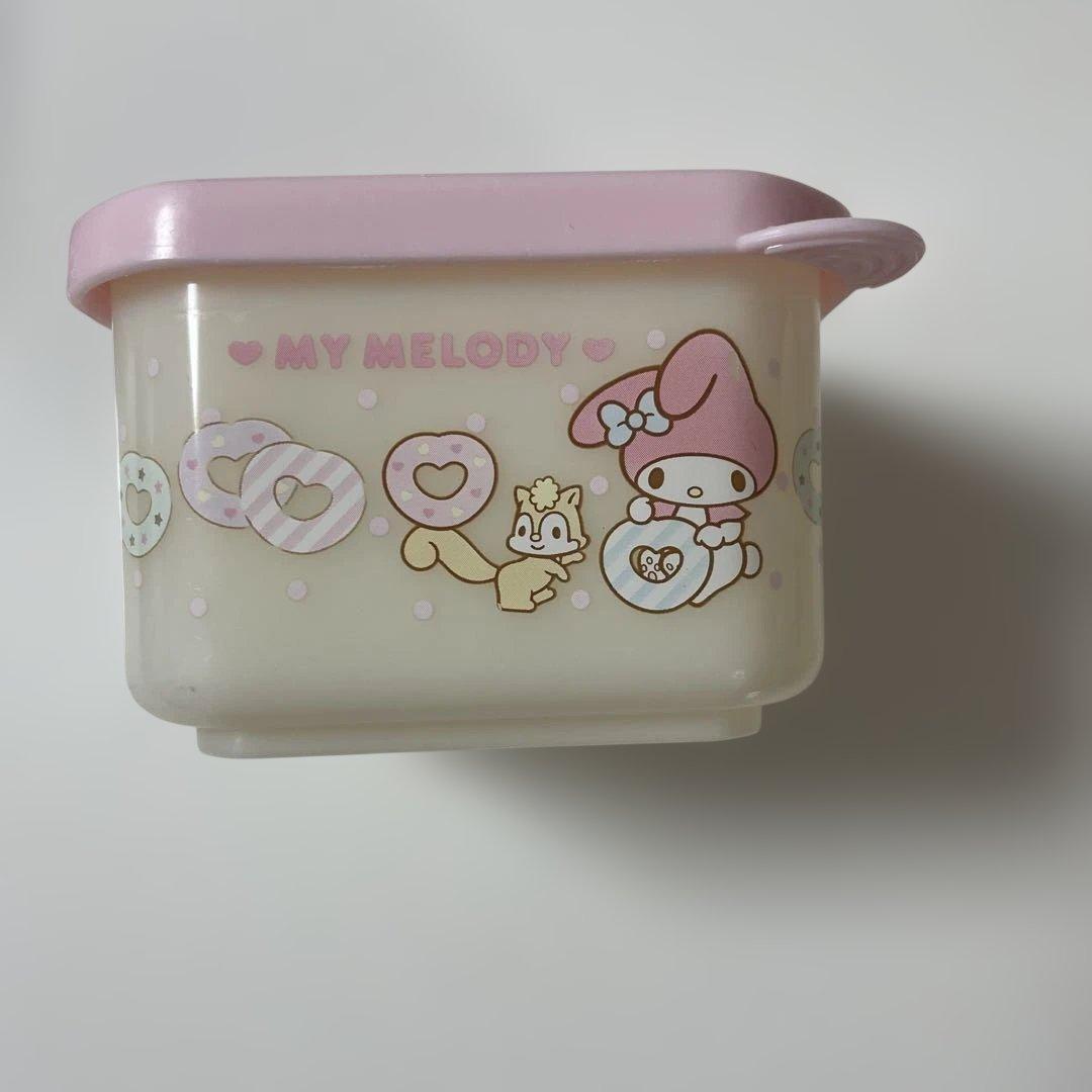 お値下げ中☺️マイメロディ プラスチック容器 2個セット　レア　レトロ　2014