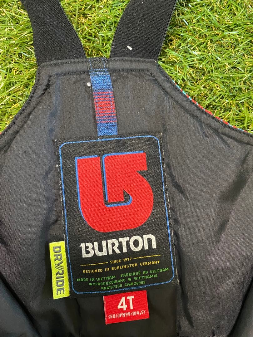 Burton スノーボードウェア 子ども用 青/赤　4T