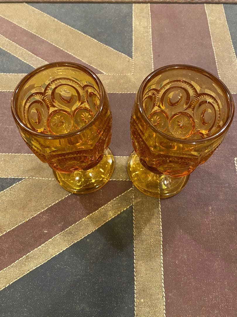 アンティークグラス Moon and Stars Goblets