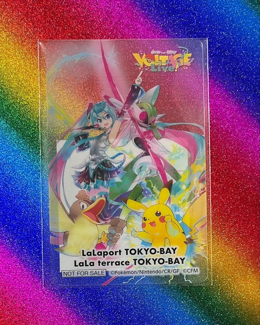ポケミク クリアカード 25枚 5セット 初音ミク ピカチュウ ららぽーと限定