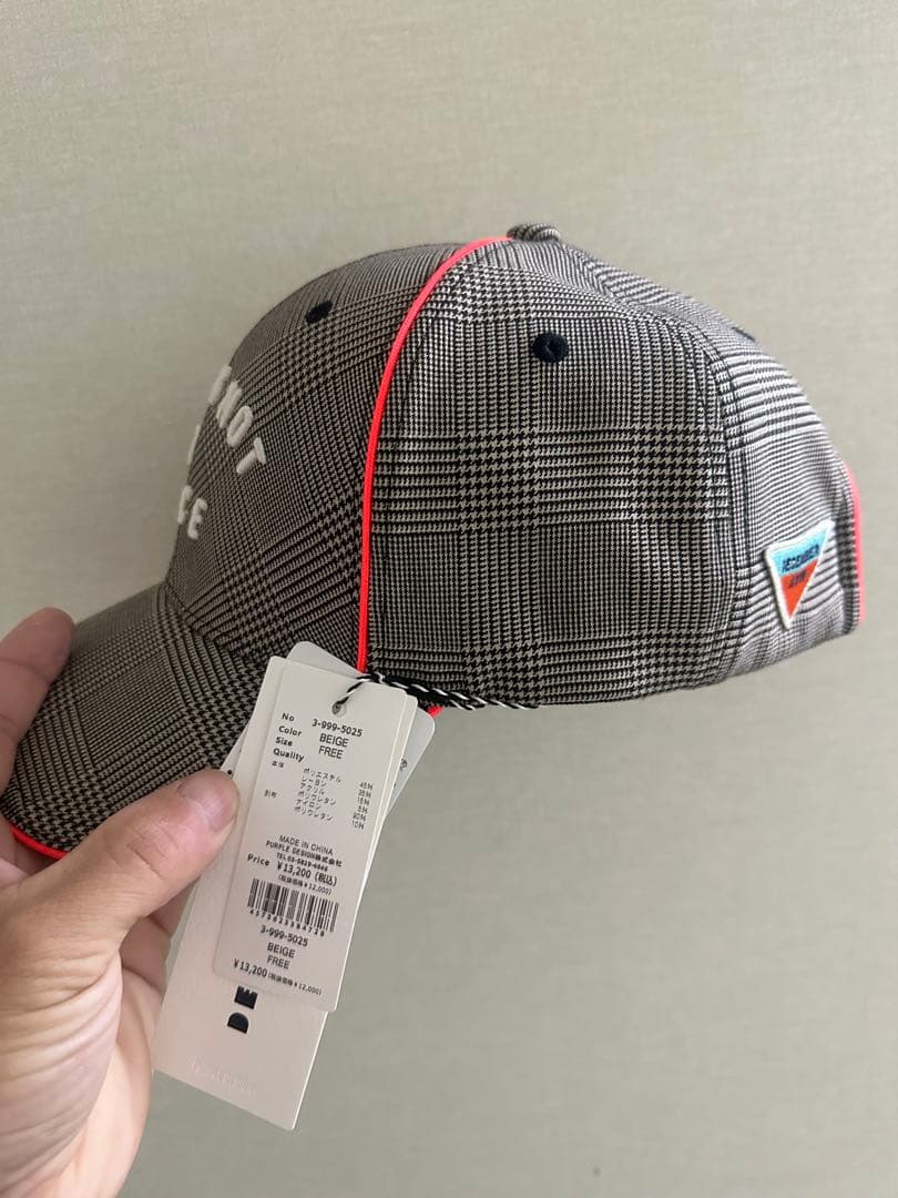 メンズウェア Glen check combination cap / UNISEX