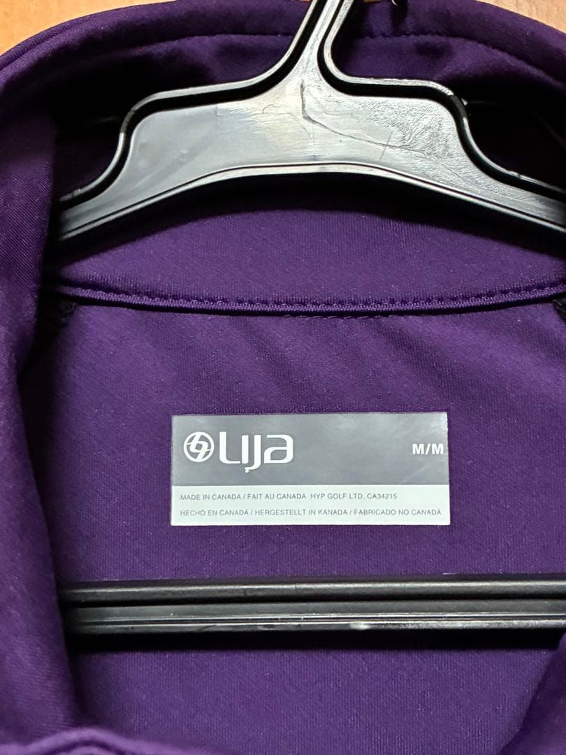 Lija 紫黒 ジップアップジャケット M