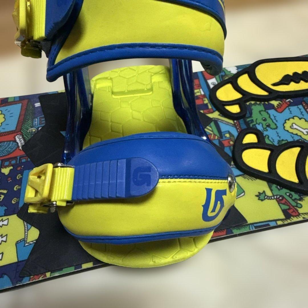 美品BURTON キッズ スノーボード 2点セット 110cm カバー付き